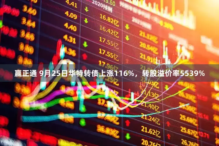 赢正通 9月25日华特转债上涨116%，转股溢价率5539%